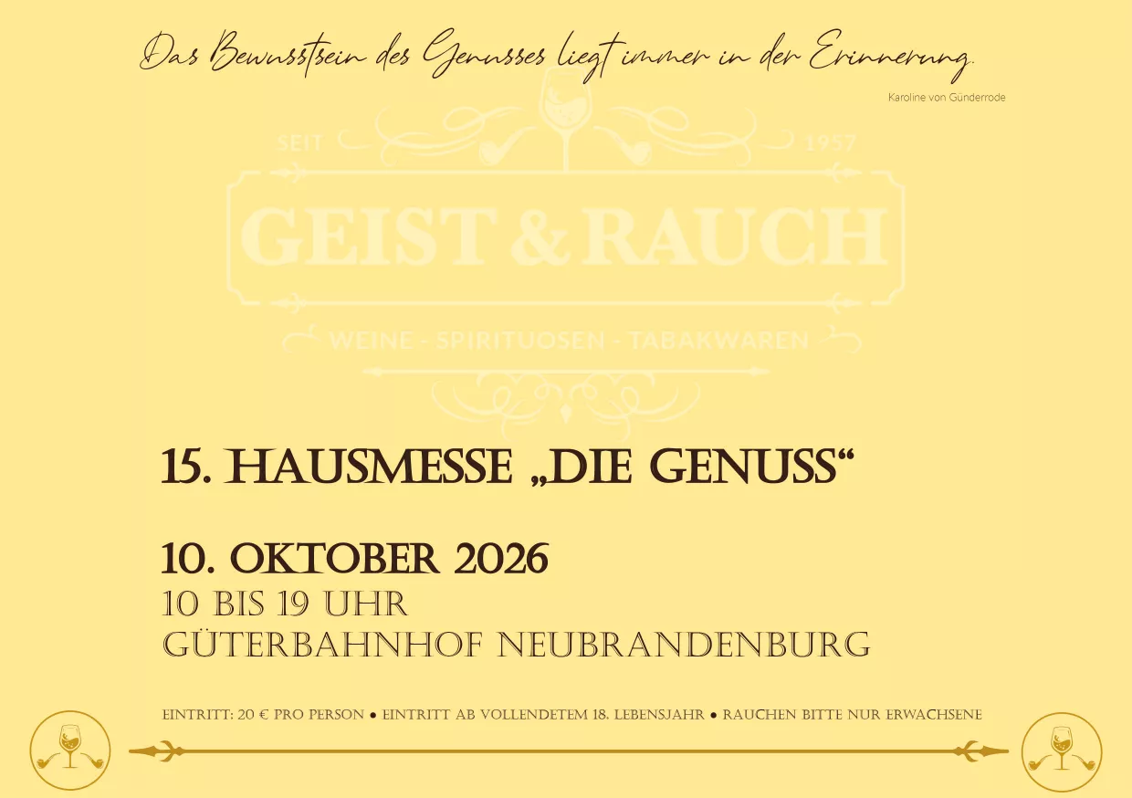 DIE GENUSS 2026 – Ein Tag für die schönen Dinge des Lebens DIE GENUSS 2026 – Ein Tag für die schönen Dinge des Lebens